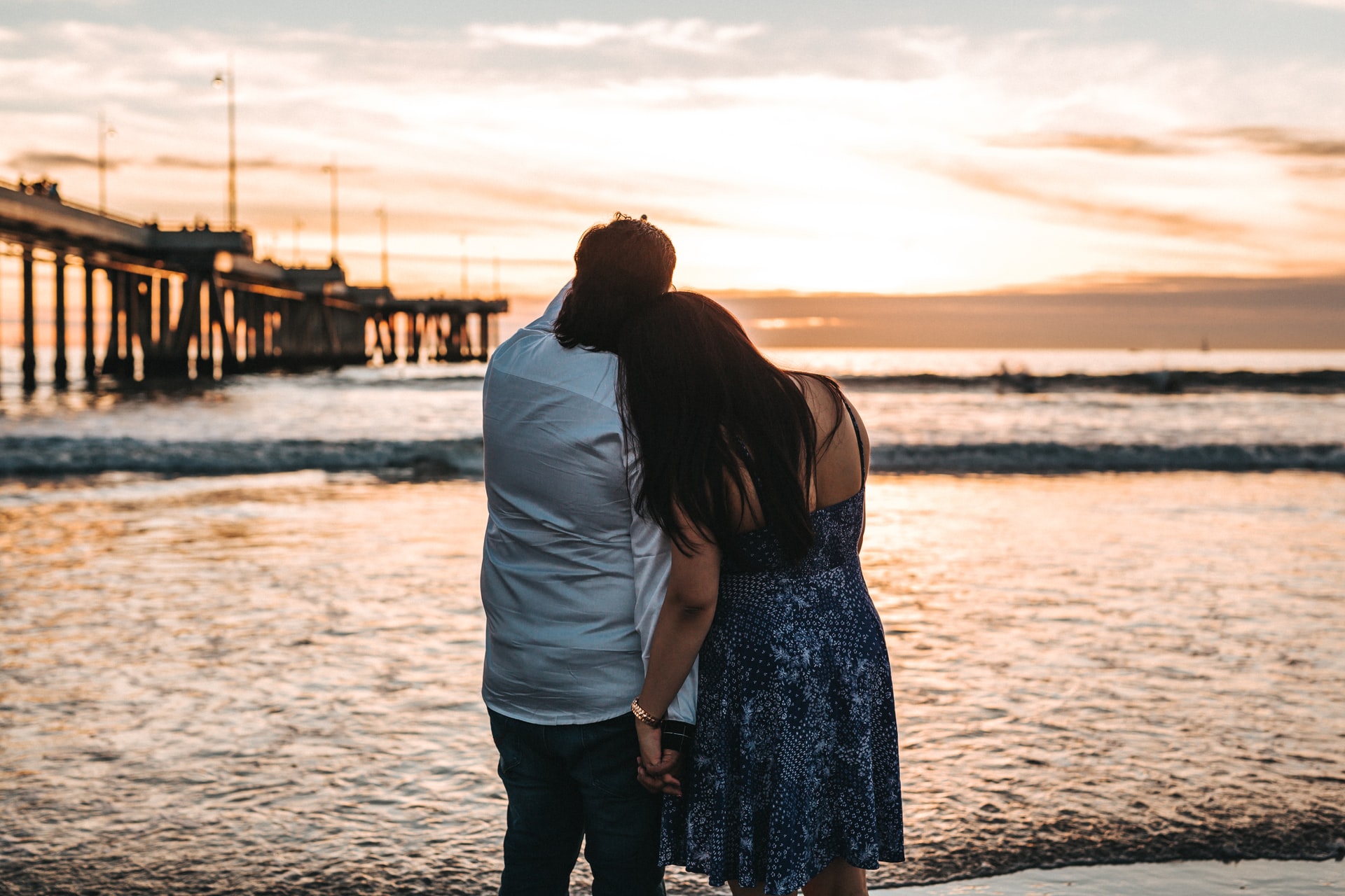 couple watching sunset