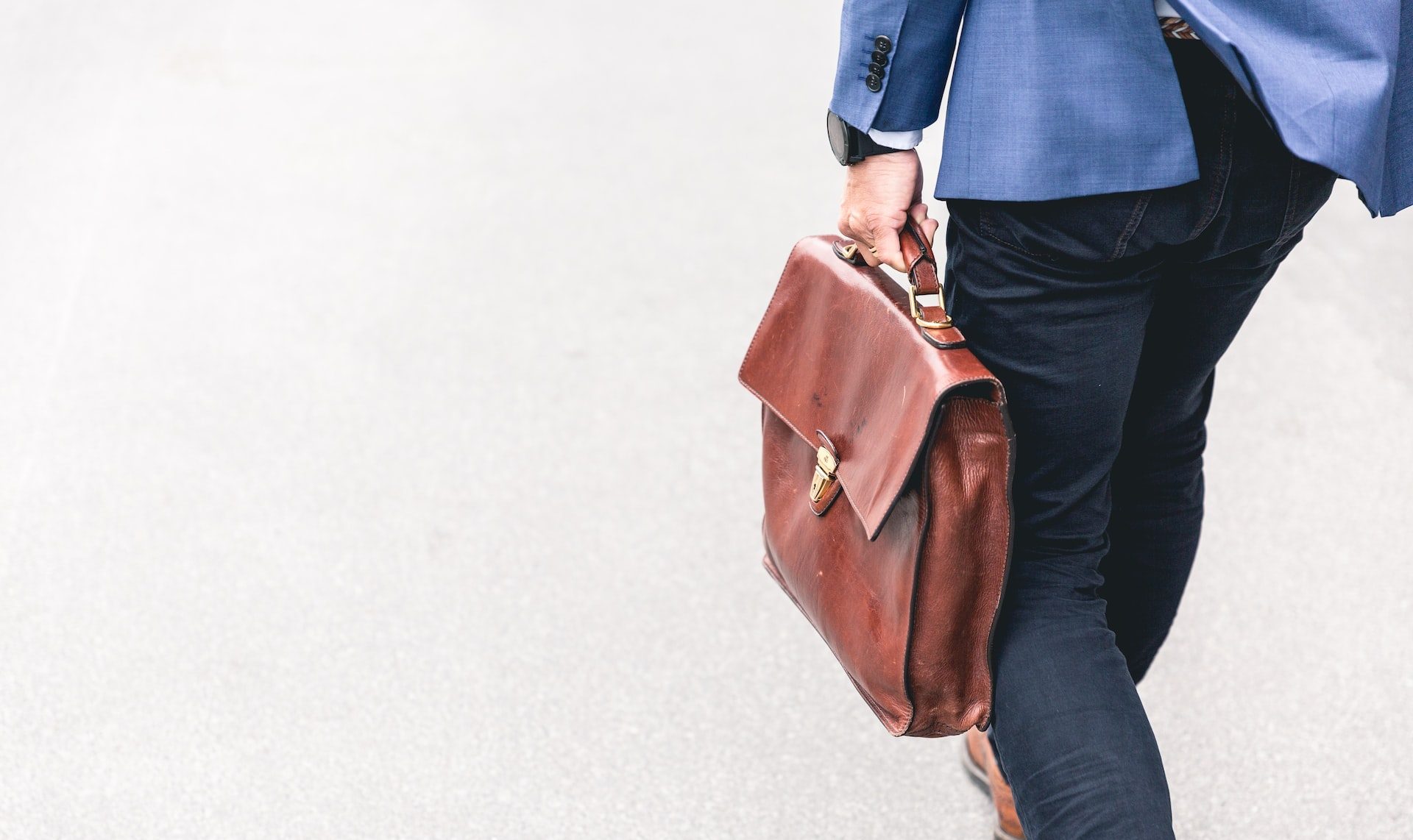 Man carrying briefcase